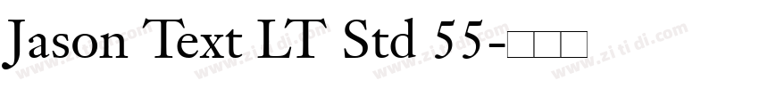 Jason Text LT Std 55字体转换
